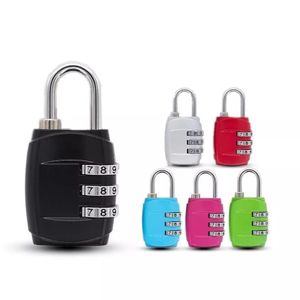 3-Digit TSA Approved Combination Luggage Padlock – Resettable Travel Security Lock for Suitcases, Backpacks & Lockers