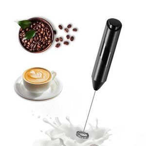 Milk Frother Handheld Battery Powered Foam Maker Frother Wand, Drink Mixer with Stainless Steel Whisk for Coffee, Matcha, Lattes, Cappuccino