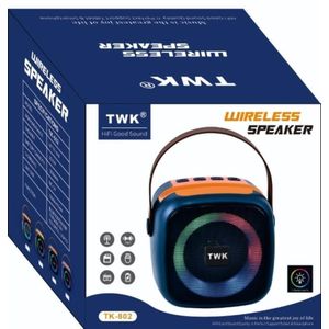 Powerful Portable TWK TK-802 Wireless Speaker With LED Lights, Deep Bass and Seamless Connectivity