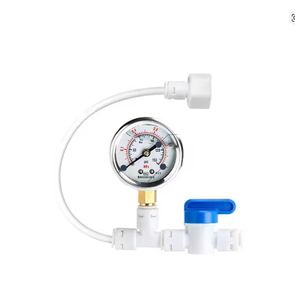 0-1MPA 150PSI REVERSE OSMOSIS WATER PRESSURE GAUGE KIT HOUSEHOLD TAP WATER PURIFIER TEST PRESSURE RELIEF GAUGE REGULATOR 1/4 PIPE HOSE 1/2 THREAD