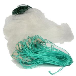 Nylon Fishing Net Transparent Green White Fish Mesh With Floating Fish Trap  Monofilament Small Mesh Nylon Gill Net Fishing 1PC