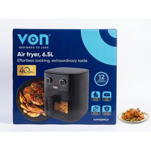 VON Large Capacity 6.5L Air Fryer – High Performance Healthy Frying Cooker