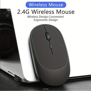 Bluetooth 2.4G Dual-mode Optical Mouse - Black, Rechargeable, Ergonomic Design