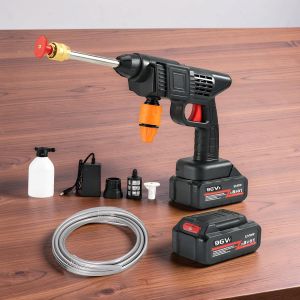 Quick-connect Portable 96V Cordless Car Washing High Pressure Washer Gun 