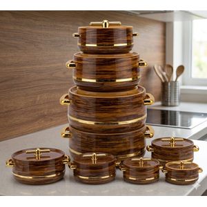Starwood  Premium Heat Retaining Hotpot Set – Luxury Serving Casseroles with Covers 4PCS