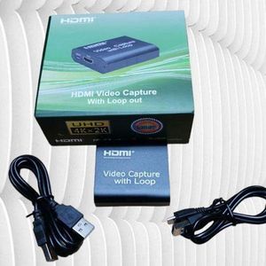 4K Video Capture – HDMI to USB 3.0 Card with 1080P 60fps Loop Out for Gaming, OBS and Live Streaming.