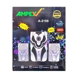 Ampex A2188 2.1-channel X-Bass Home Theatre System, 45,000W (PMPO), AC/DC Input , with Bluetooth, USB, SD card, AUX, and FM tuner support, Remote control