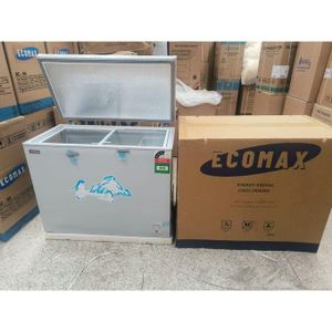 Ecomax  BD-219 litres Chest Freezer, Energy Saving, Large Capacity, Sliding Glass, Removable Basket, Door lock and Handle