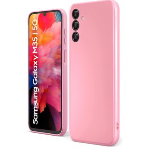 Soft Silicone Slim Fit Cover Anti-Scratch Shockproof Case for Samsung Galaxy M35 - Pink