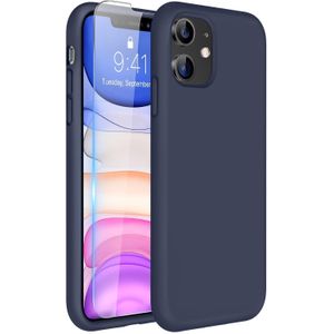 Slim Fit, Anti-Scratch and Shockproof Silicone Case for Apple IPHONE 11 - NAVY BLUE