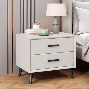 Nordic Minimalist Bedside Table with Drawers