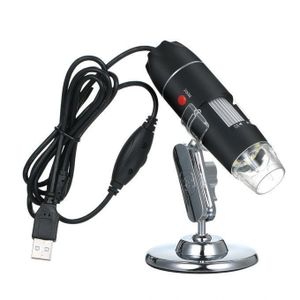 Professional 50X–1600X USB Digital Microscope Camera with HD Imaging, 8 LED Adjustable Lights, Stable Metal Stand, Measurement Software, Calibration Scale & Video Recording for Electronics, Coins, Jewelry, Laboratory and Educational Applications