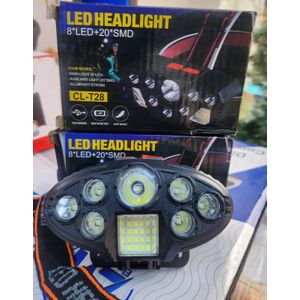 F-T26 LED Headlight USB Headlamp – 7 LEDs Adjustable Beam With 4 Lighting Modes USB Rechargeable