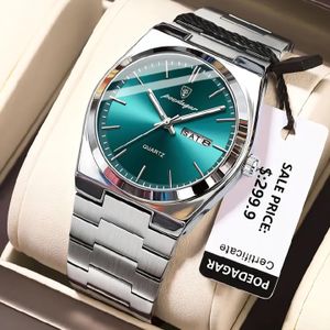 POEDAGAR Fashionable Waterproof Luxury Men Watches (FREE GIFT BOX)