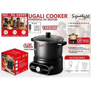 Signature 6L Electric Professional Hot-mixing Pot,Banku, Ugali ,Mashed Potatoes and Pounded Yam maker-1000W