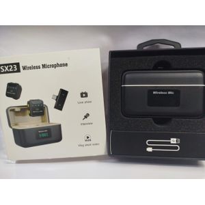 SX23 Wireless Lavalier Microphone for YouTube TikTok Live Streaming Recording