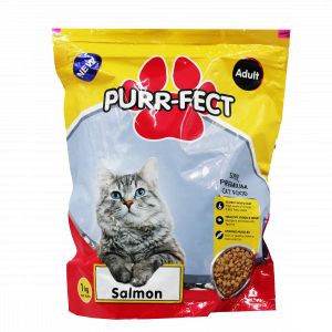 Penang Purrfect Cat Cafe  Adul Food Salmon 1kg High-Protein Recipe with Essential Vitamins & Minerals for Complete Health