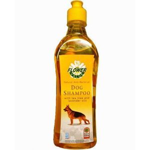 Flower Non Medicated Dog Shampoo (1 Litre) - Antimicrobial & Pest Repellent cf