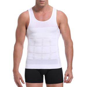 Fashion Mens Slimming Body Shaper Vest Shirt Abs Abdomen Compression Shirt  To Hide Gynecomastia Moobs Workout Tank Tops Undershirts