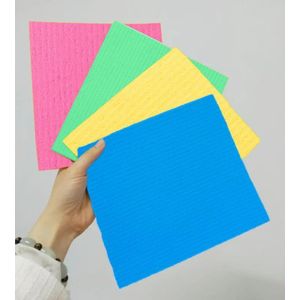 Reusable Cleaning Cellulose Sponge Cloth / Absorbent Wipes /  Clean Kitchen, Car, Dish,  Eco-Friendly Dishcloth / Hand Towel Auto