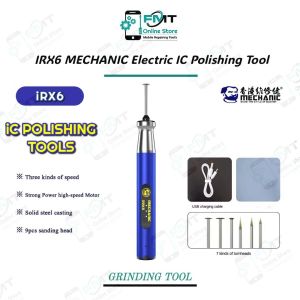 Mechanic Electric Grinding Pen Mini Drill Polishing Pen Grinder Buffer Cutting Buffing Carving Solder Joint CPU IC Grinder PCB Chip Phone Electronics Repair