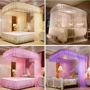 Big Pink Round Mosquito Net For Single Bed-FREE SIZE..