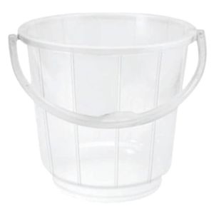 Clear Bucket Storage Container with Lid