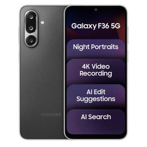 Samsung Galaxy F36 5G, 6.7" (6GB RAM, 128GB), Dual SIM, 5000mAh, Black