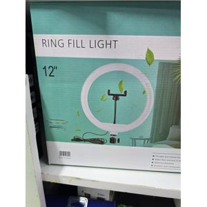  12-Inch Ring Light with Tripod Stand and Dimmable LED Brightness for Vlogging and Portrait Photography