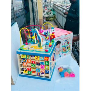 Wooden Alphabet Learning Activity Cube – For Ages 3+ Years 
