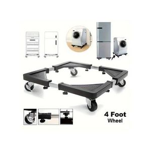 Detachable universal roller refrigerator base bracket, refrigerator handcart bracket, adjustable and extendable storage rack, suitable for home kitchens