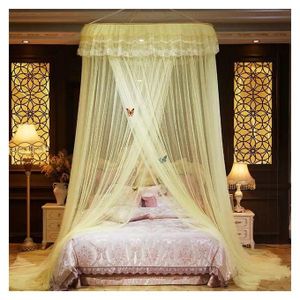 Round Cream Mosquito Net- FREE SIZE