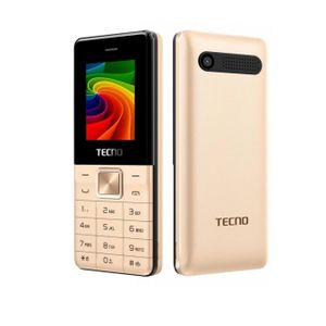 Tecno T301 , Dual Sim,Memory Card Slot-GOLD