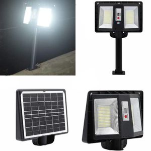 Solar Street Lamp Light Double Sided With Sensor Motion 300W with a metallic post