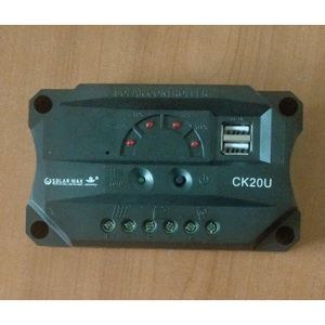 Solarmax 10A Solar Charge Controller 12V/24V – Dual USB PWM Battery Regulator with Protection