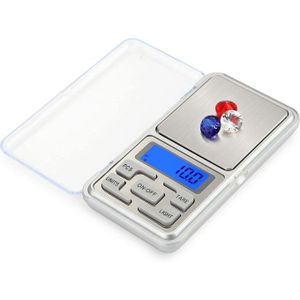 Sokany Precision Pocket Scale, 0.01g Accuracy, 200g x 0.01g Mini Digital Grams Scale, Electronic Pocket Jewelry Gram Weighing, mall Food Scale, Jewelry Scale, Grains Scale, silver