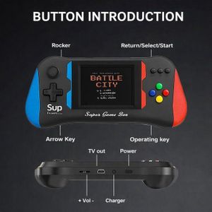  X7M Handheld Retro Game Console - 3.5-Inch HD Screen Portable Video Game System with 500 Built-in Classic Games - Rechargeable Multimedia Player with TV Output Support