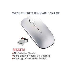 Rechargeable Wireless Mouse 2.4GHz GREY SAY NO TO BATTERY