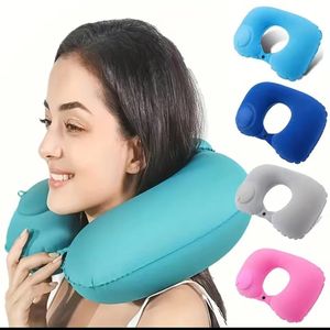 Memory Foam Travel Pillow, Comfortable Travel Neck Pillow U Shape, Support Neck and Head to Relieve Fatigue, Portable Neck Pillow Suitable for Planes, Trains, Machine Washable Dark Blue