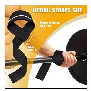 Weightlifting Straps Anti-Slip Silicone Lifting Wrist Straps Strength Training Deadlifts Crossfit Hand Grips Wrist