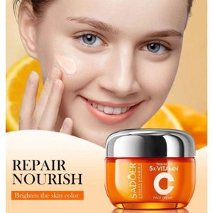 SADOER Nourishing 5 X Active Vitamin C Face Cream + Niacinamide Skin Care Firming Moisturizing Brightening Face Creams Beauty Face Skin Care