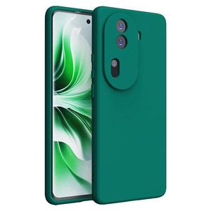 Liquid Silicone Back Case Cover For Oppo Reno 11 Pro 5G Microfiber Inside Shockproof Full Body Protection
