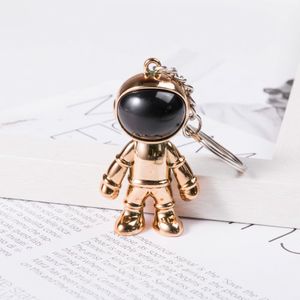 Cute Resin Space Astronaut Metal Keychain Gold Silver Blue Doll Pendant Car  Bag Men Women Keyring Ornament Soft Lanyard Gift - Key Holder & Keychain  Organizer - AliExpress