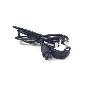 Universal Laptop Power Fused Flower Cable - 3 Pin Plug WHITE