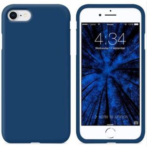 Soft Silicone Back Cover for iPhone 8 – Protective, Shockproof, Ultra-Thin, Anti-Scratch, Anti-Fingerprint – Blue