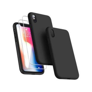 Black Soft Silicone Back Cover Case for iPhone XR– Slim, Shockproof & Anti-Slip Protection