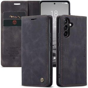 Caseme Wallet Case for Samsung Galaxy A04s, Matte Texture Retro PU Leather