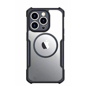 Apple iPhone 15 Pro Max Phone Case, Xundd Magnetic Magsafe Compatible Shockproof Airbags Bumper Transparent Protective Back Case Cover with Protective Design