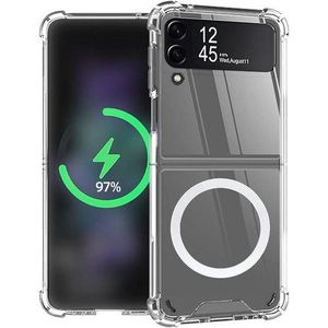 Clear Transparent Magnetic MagSafe Compatible Case Cover For Samsung Galaxy Z Flip4