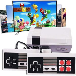 R8 8-Bit Classic Retro Game Console with Built-in 620 Games, Dual Controllers, AV Output (1.5m Cable), Plug & Play